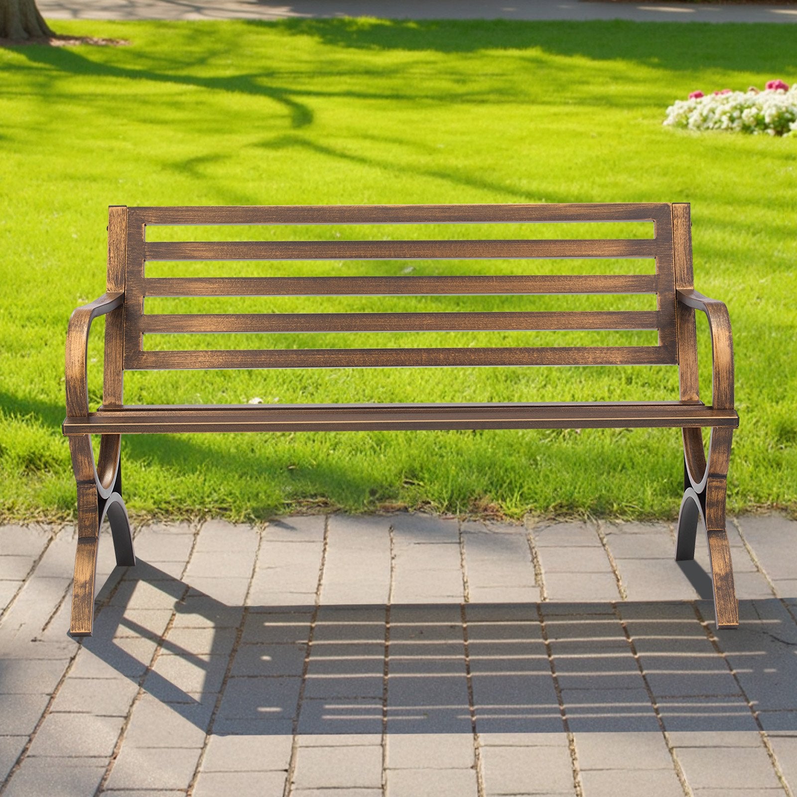 Lauko suolas VEVOR YS-7015BR, 127 cm