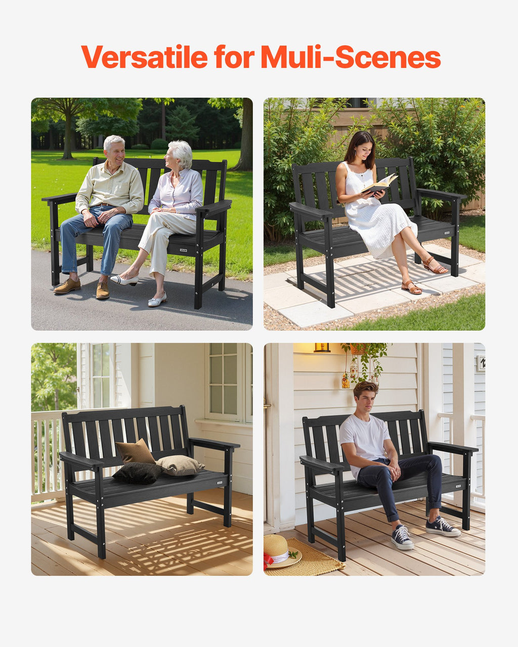 Lauko suolas VEVOR WS-SS001, 128 cm