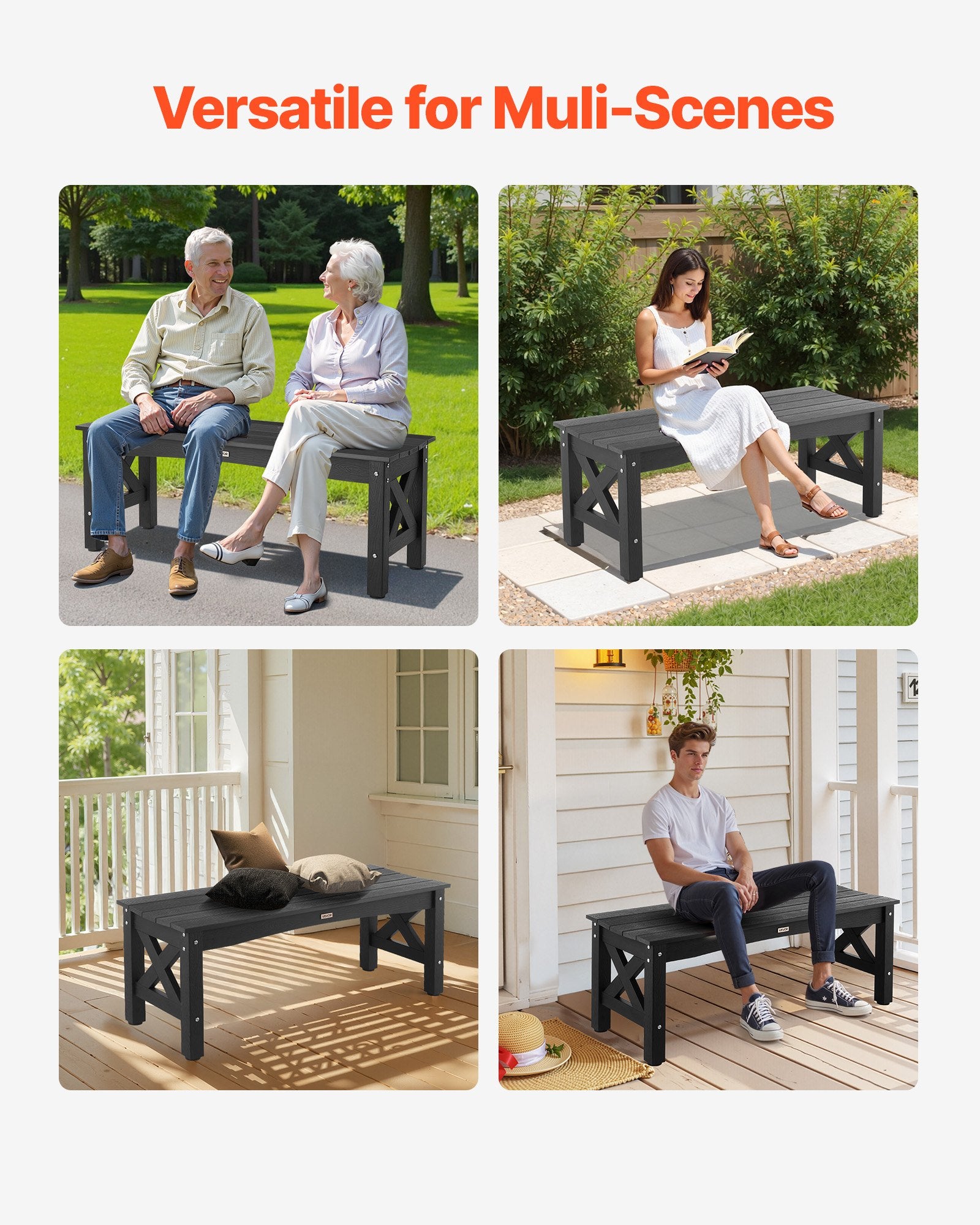Lauko suolas VEVOR WS-SS003, 113 cm