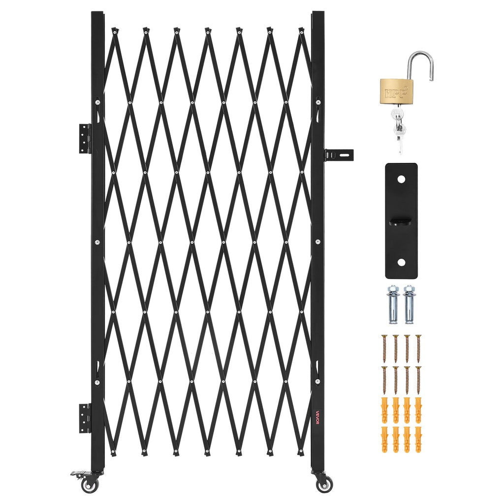 Viengubos sulankstomos apsauginės grotos VEVOR XSJ-25-ZDM04, 180 x 161 cm
