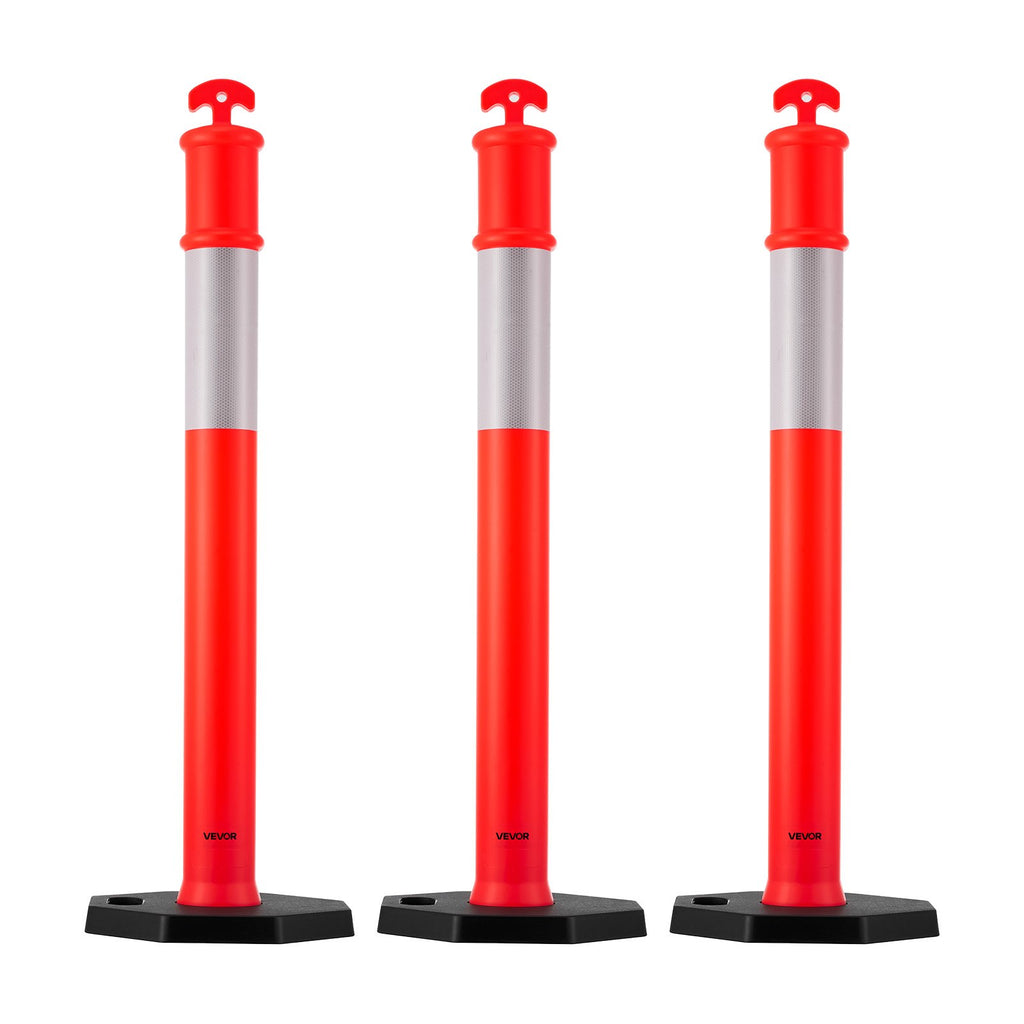 Kelių atitvarų stulpeliai VEVOR WP-06-R4, 1140 mm, 3 vnt.