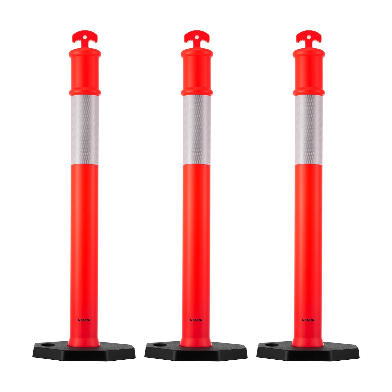Kelių atitvarų stulpeliai VEVOR WP-06-R4, 1140 mm, 3 vnt.