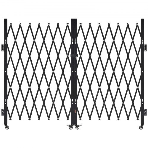 Dvigubos sulankstomos apsauginės grotos VEVOR XSJ-25-ZDM07, 370 x 160,5 cm