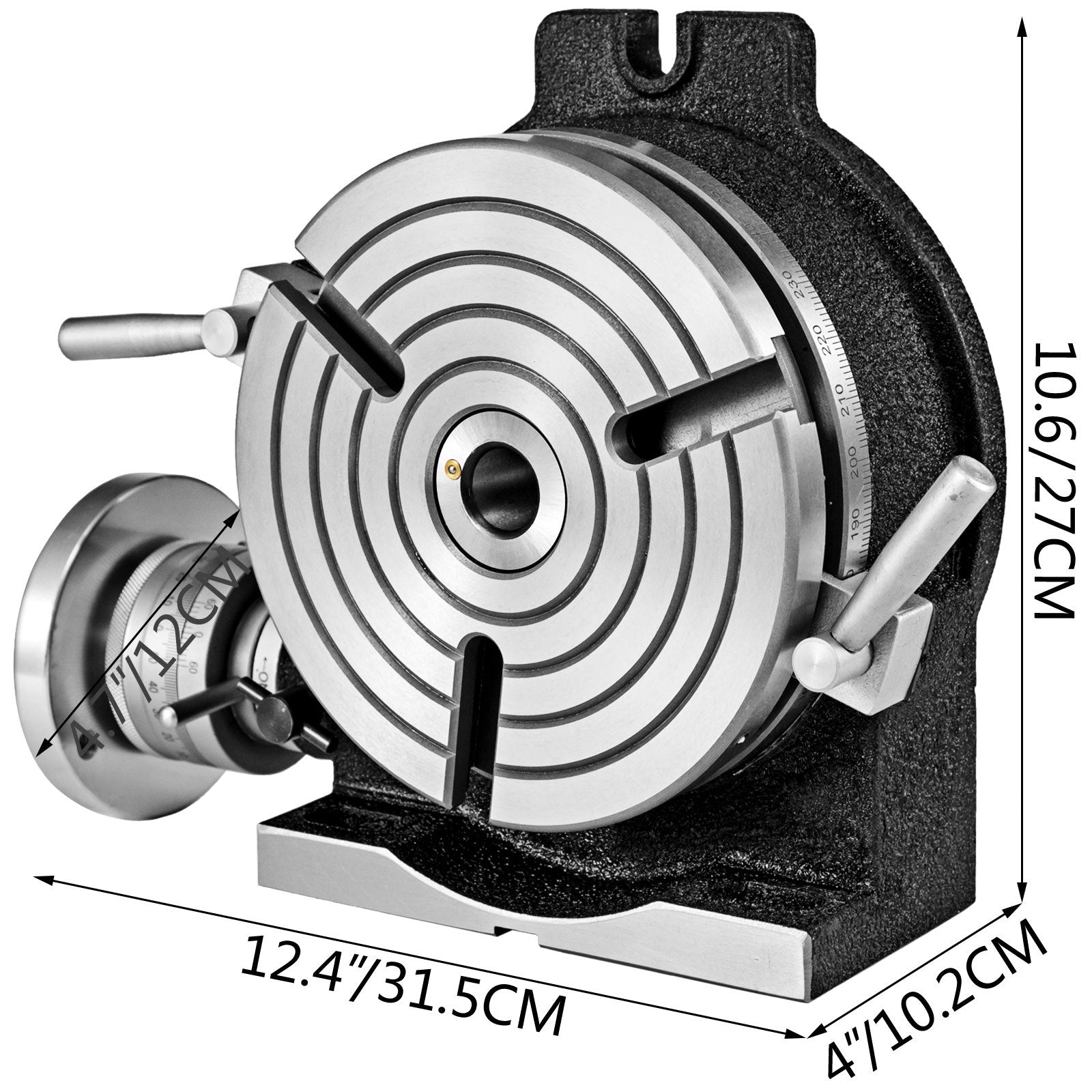 Sukamasis stalas VEVOR 200 mm, horizontalus ir vertikalus