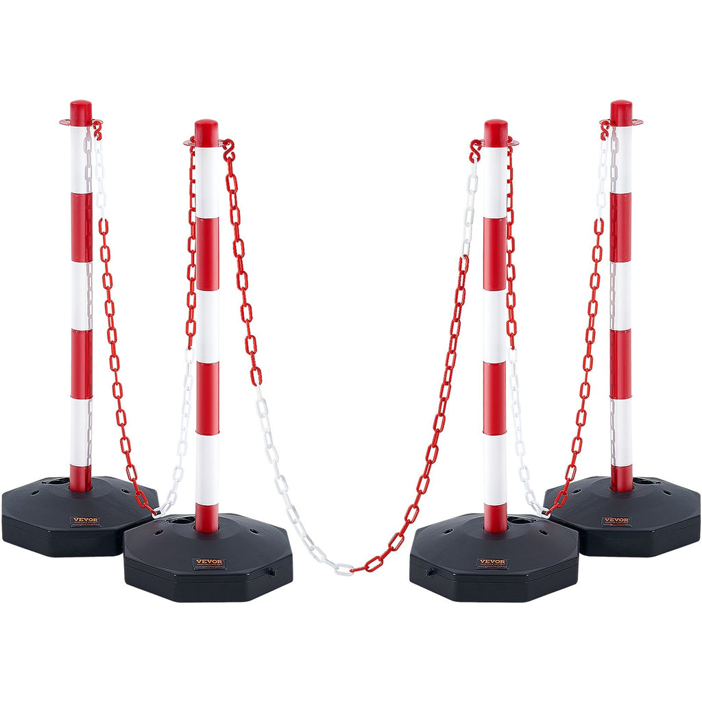 Kelio atitvarų stulpeliai VEVOR CC-F03-N-RW-2PCS-2.5M, 4 vnt. komplektas