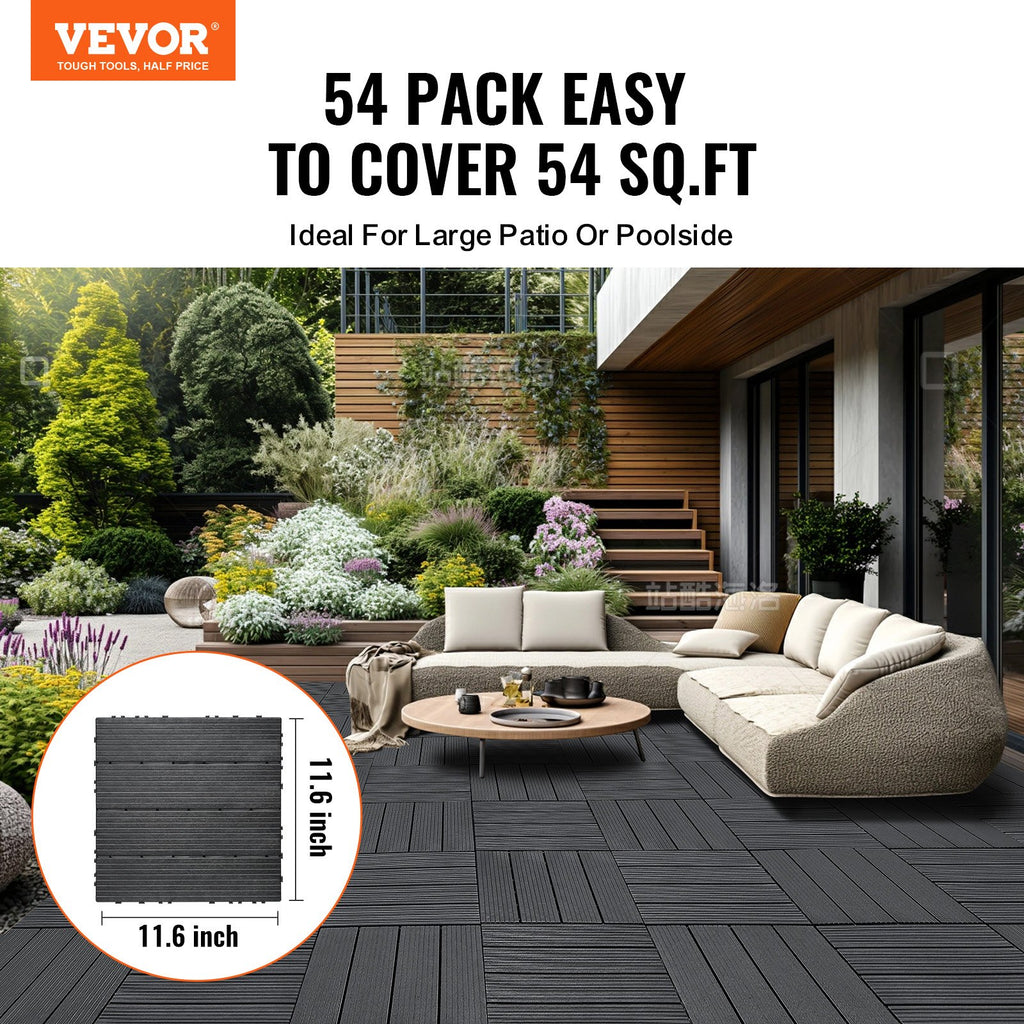 Terasinės plytelės VEVOR ALSL300-300-54(SH), 54 vnt. rinkinys