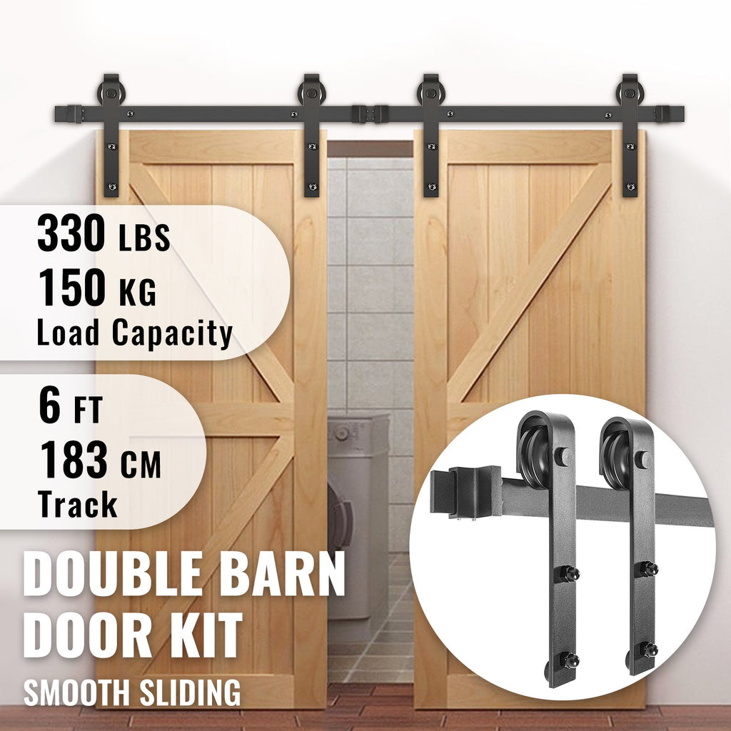 Stumdomų durų mechanizmas VEVOR VV-HDGCDGM-SMDGJX6FT, 183 cm