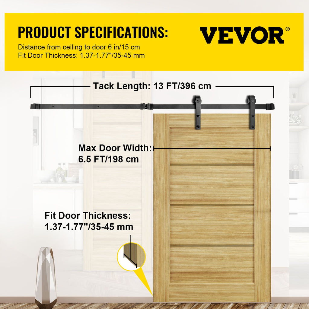 Stumdomų durų mechanizmas VEVOR VV-HDGCDGM-SMDGJX13FT, 396,2 cm
