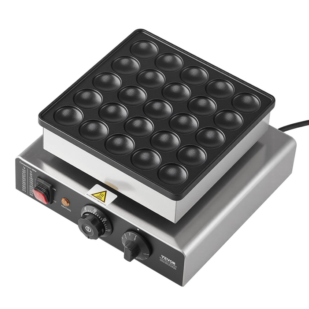 Mini blynelių keptuvė VEVOR PC-25, 25 vnt. (43 mm)