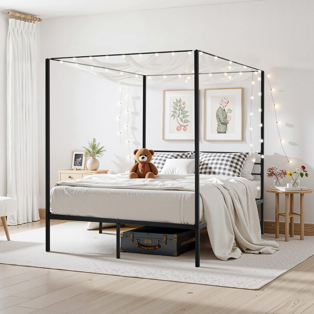 Lova su baldakimu VEVOR SSHGC-01, 153x210 cm