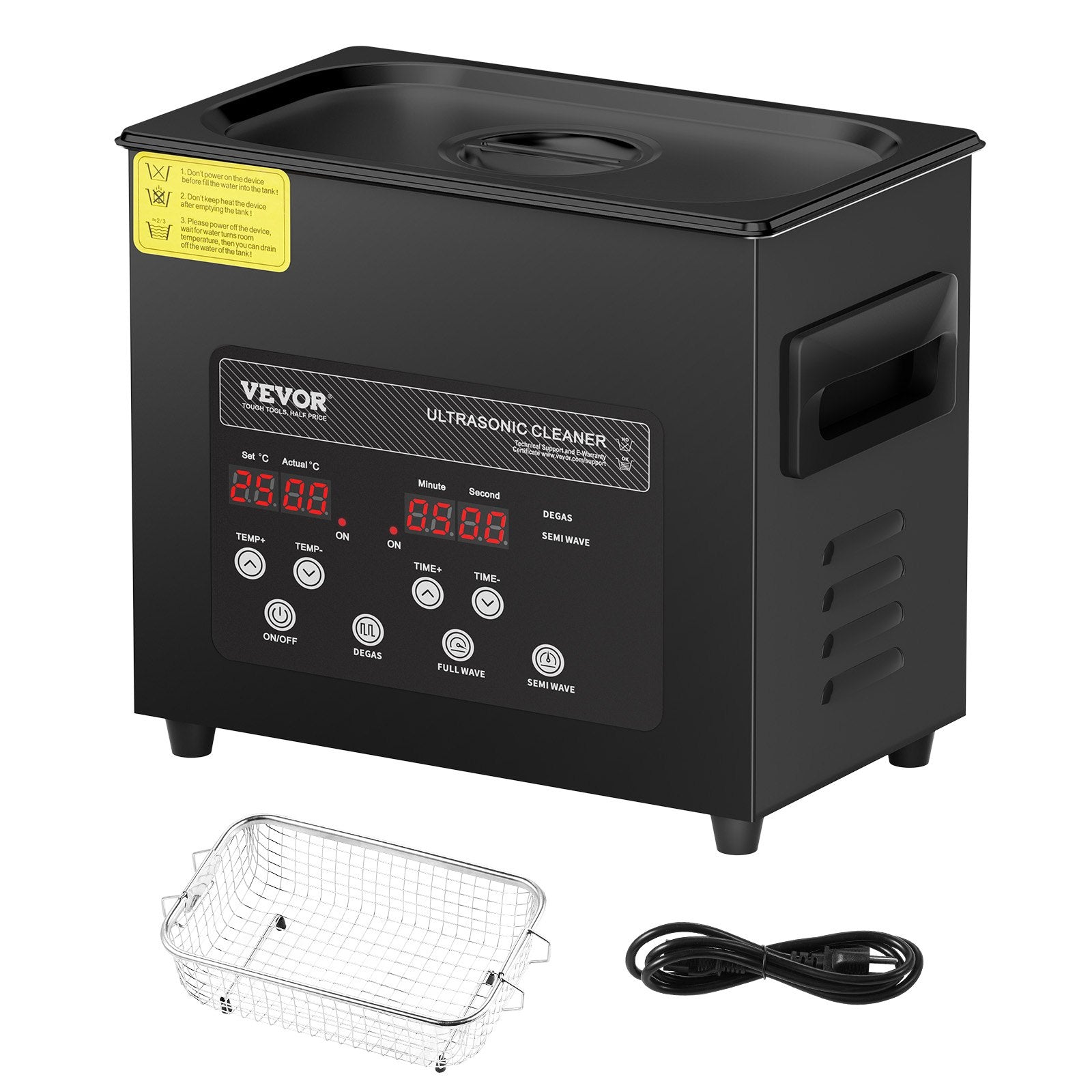 Ultragarsinė vonelė VEVOR KZ-F3, 3 l talpos