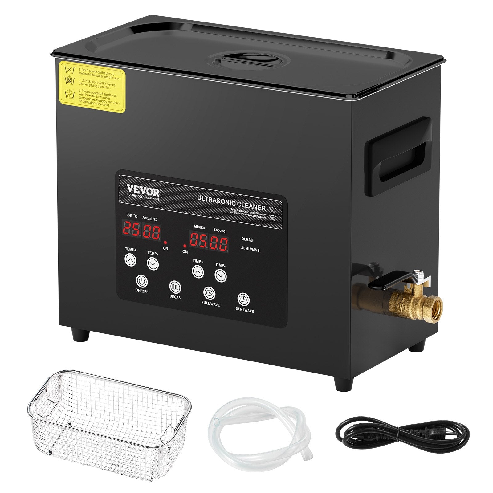 Ultragarsinė valyklė VEVOR KZ-F6, 6 l talpos