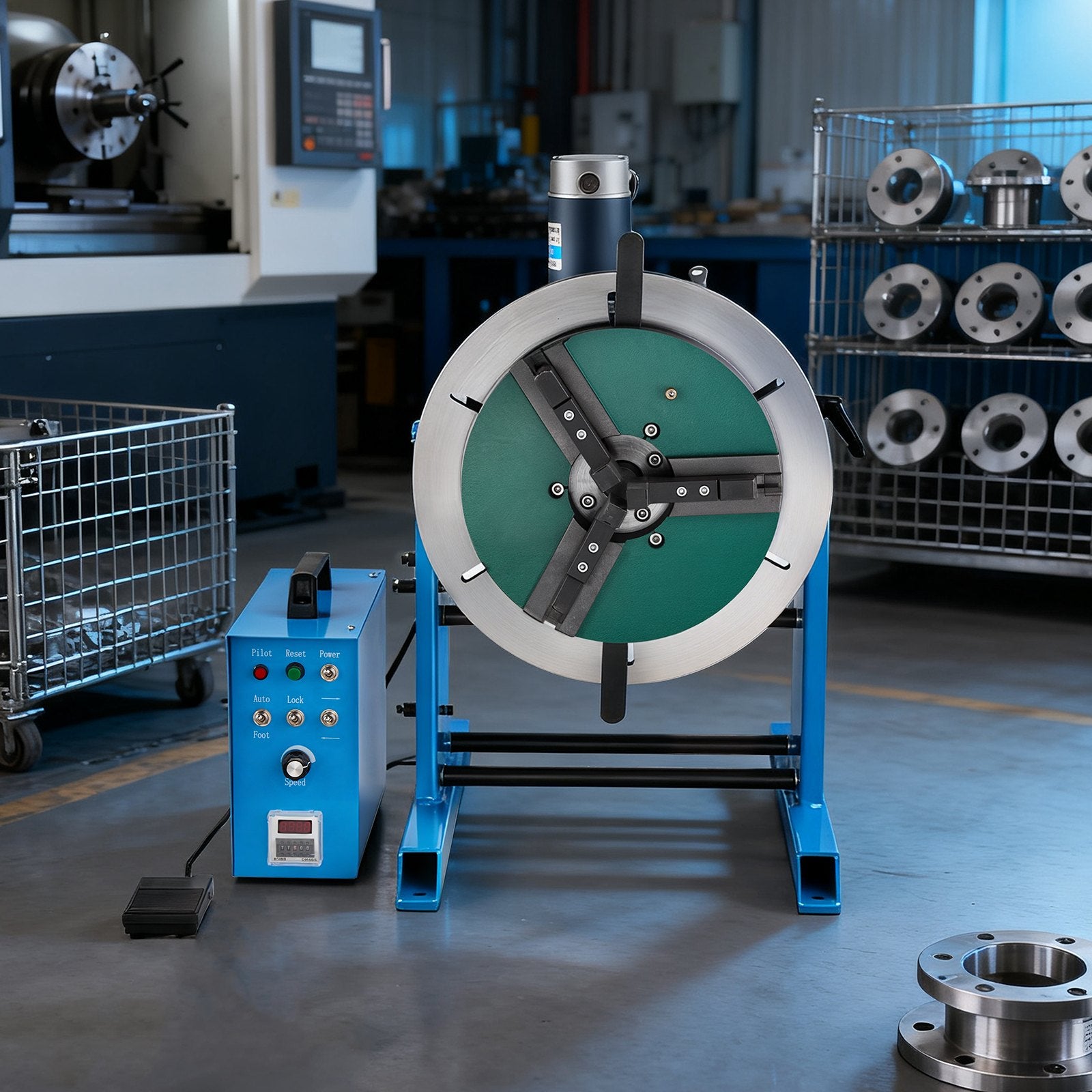 Rotacinis suvirinimo pozicionierius VEVOR CNC-100, 200 kg keliamoji galia