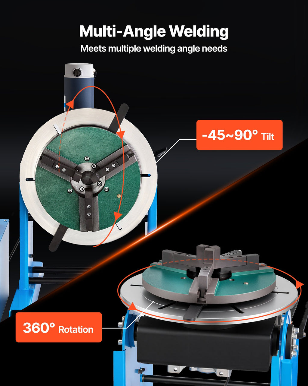 Rotacinis suvirinimo pozicionierius VEVOR HD-300, 300 kg keliamoji galia