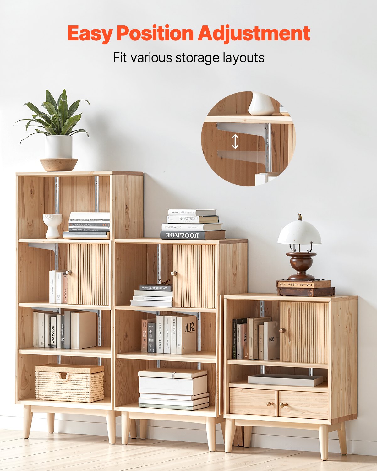 Lentynų laikikliai VEVOR DCLZ01, 10 vnt. komplektas