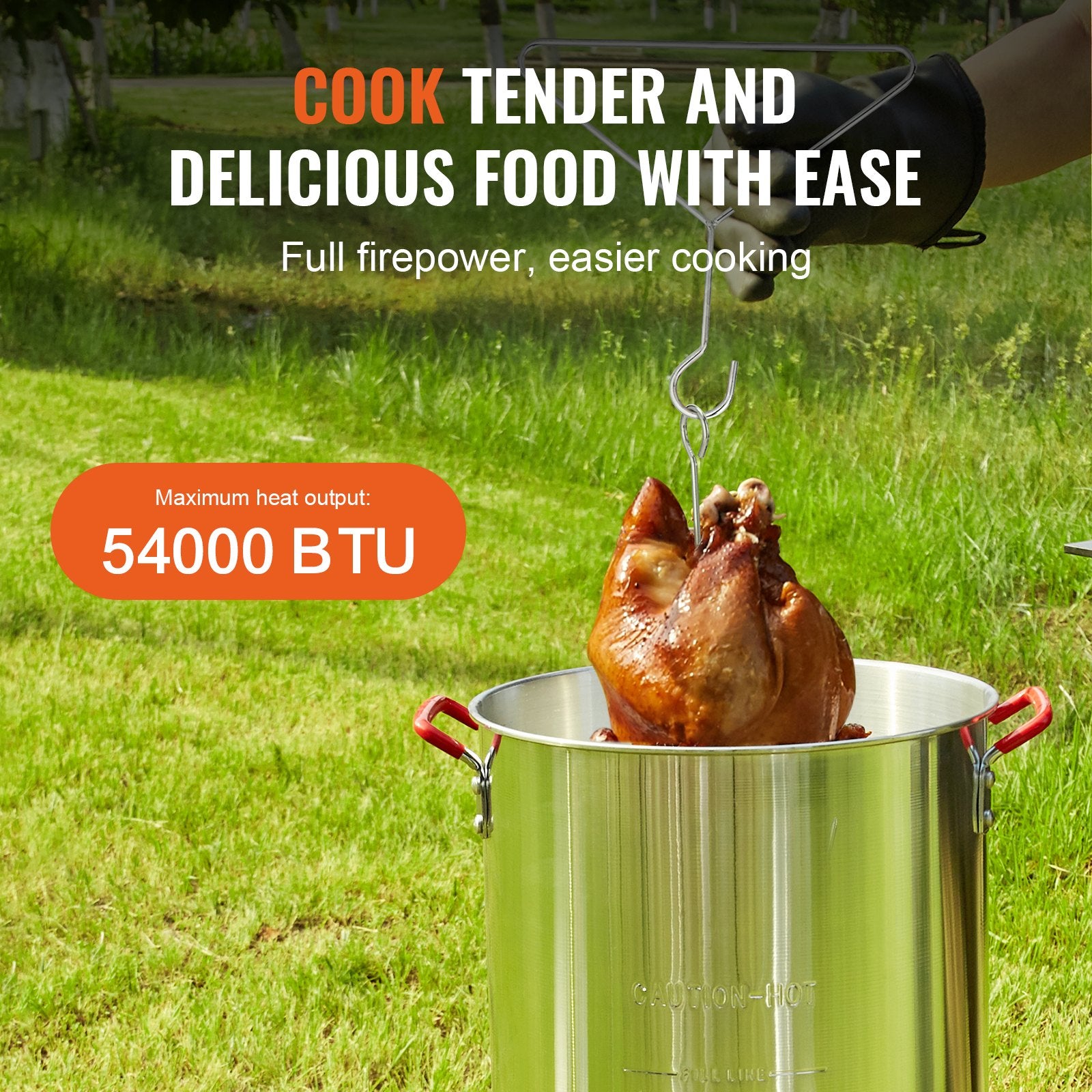 Lauko viryklė ir gruzdintuvė VEVOR FCKIT-14, 54 000 BTU