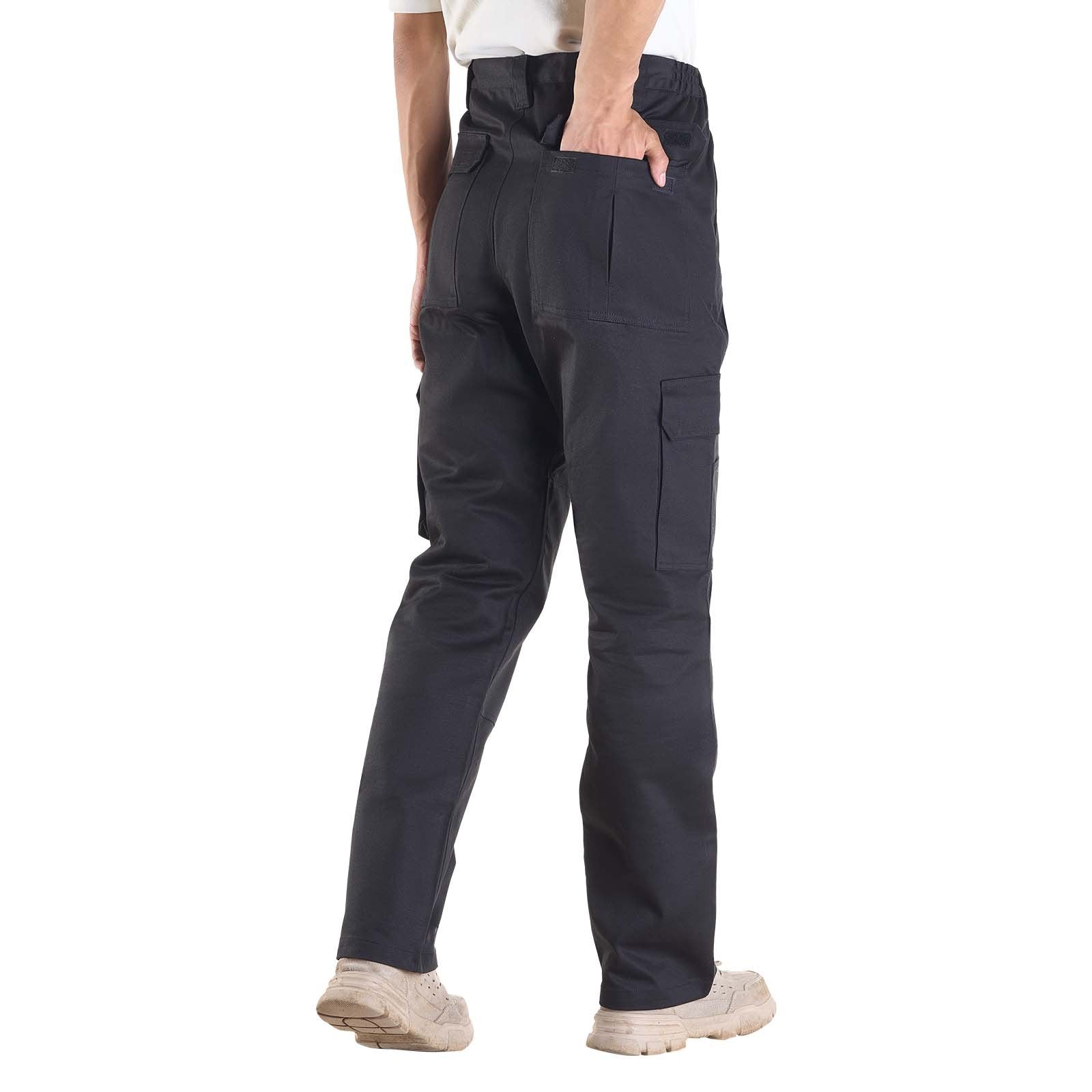 Atsparios ugniai darbinės kelnės VEVOR AP-9700, XL dydis, juodos