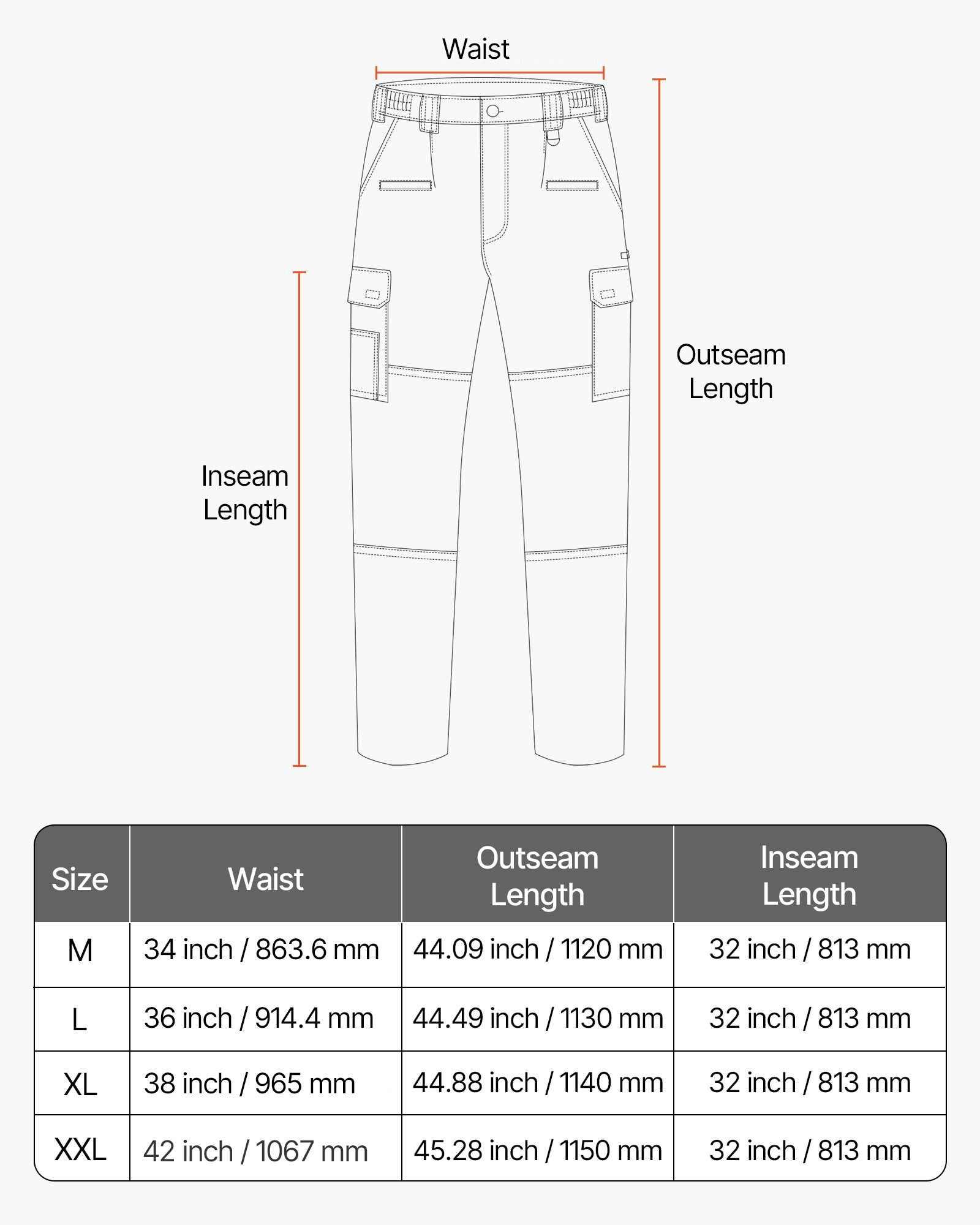 Atsparios ugniai darbo kelnės VEVOR AP-9700, XXL dydis