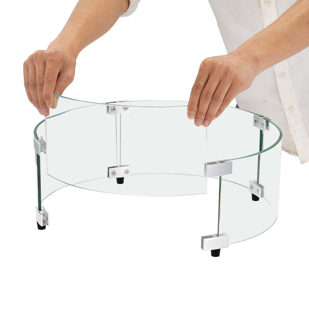 Lauko židinio apsauga nuo vėjo VEVOR ffb18#, 740 x 214 mm