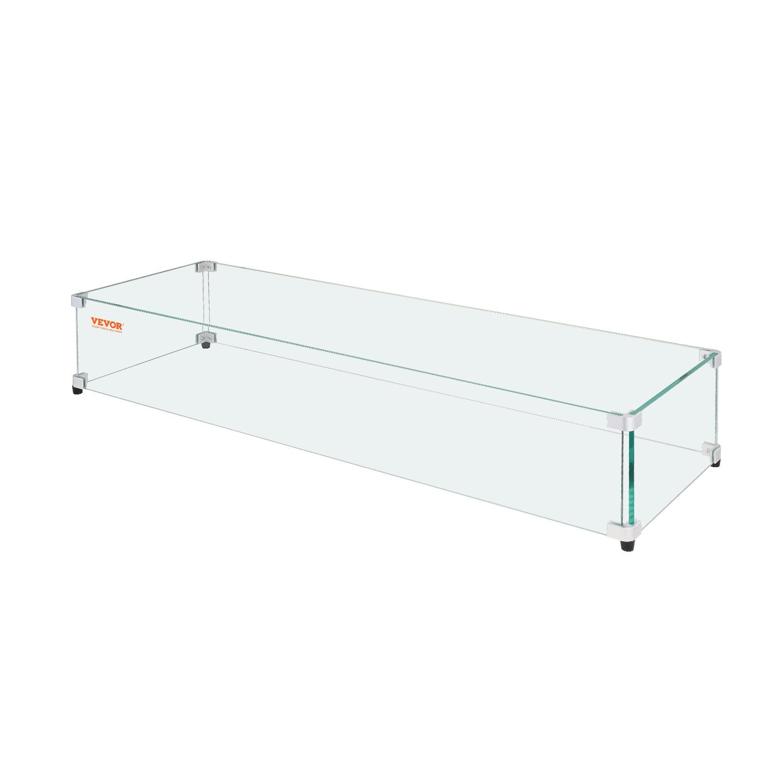 Stiklo apsauga nuo vėjo lauko židiniui VEVOR FFB15#, 1128 x 367 x 191 mm