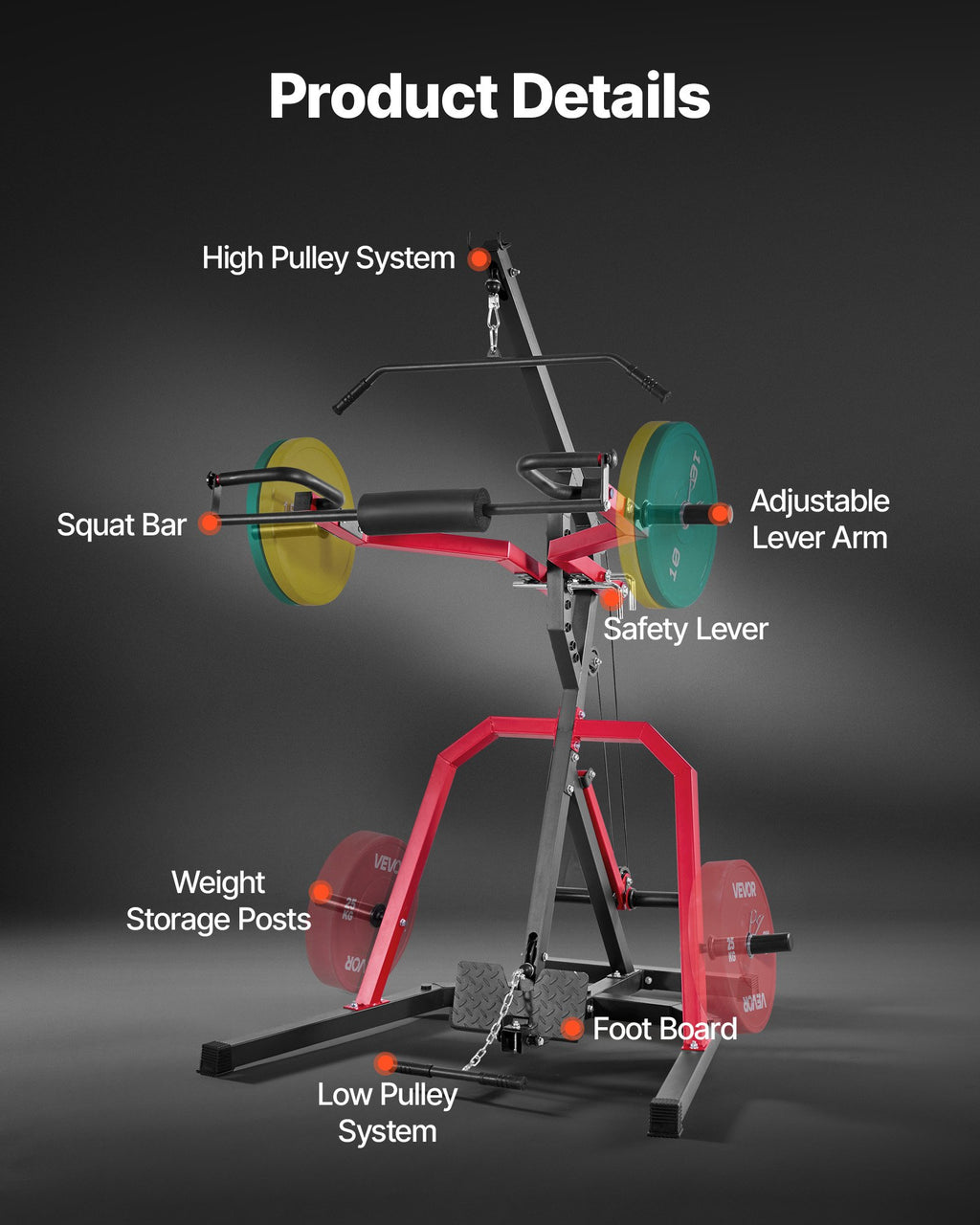 Daugiafunkcis treniruoklis VEVOR HM2901A, 120 kg apkrova