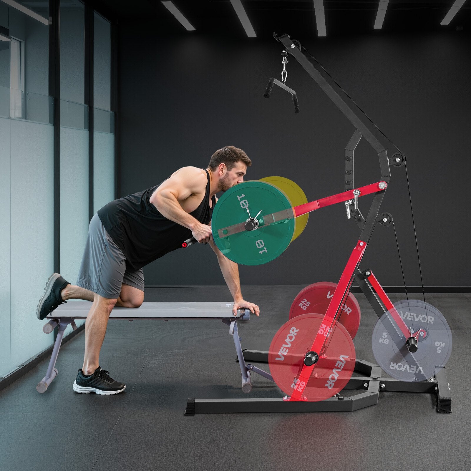 Daugiafunkcis treniruoklis VEVOR HM2901A, 120 kg apkrova