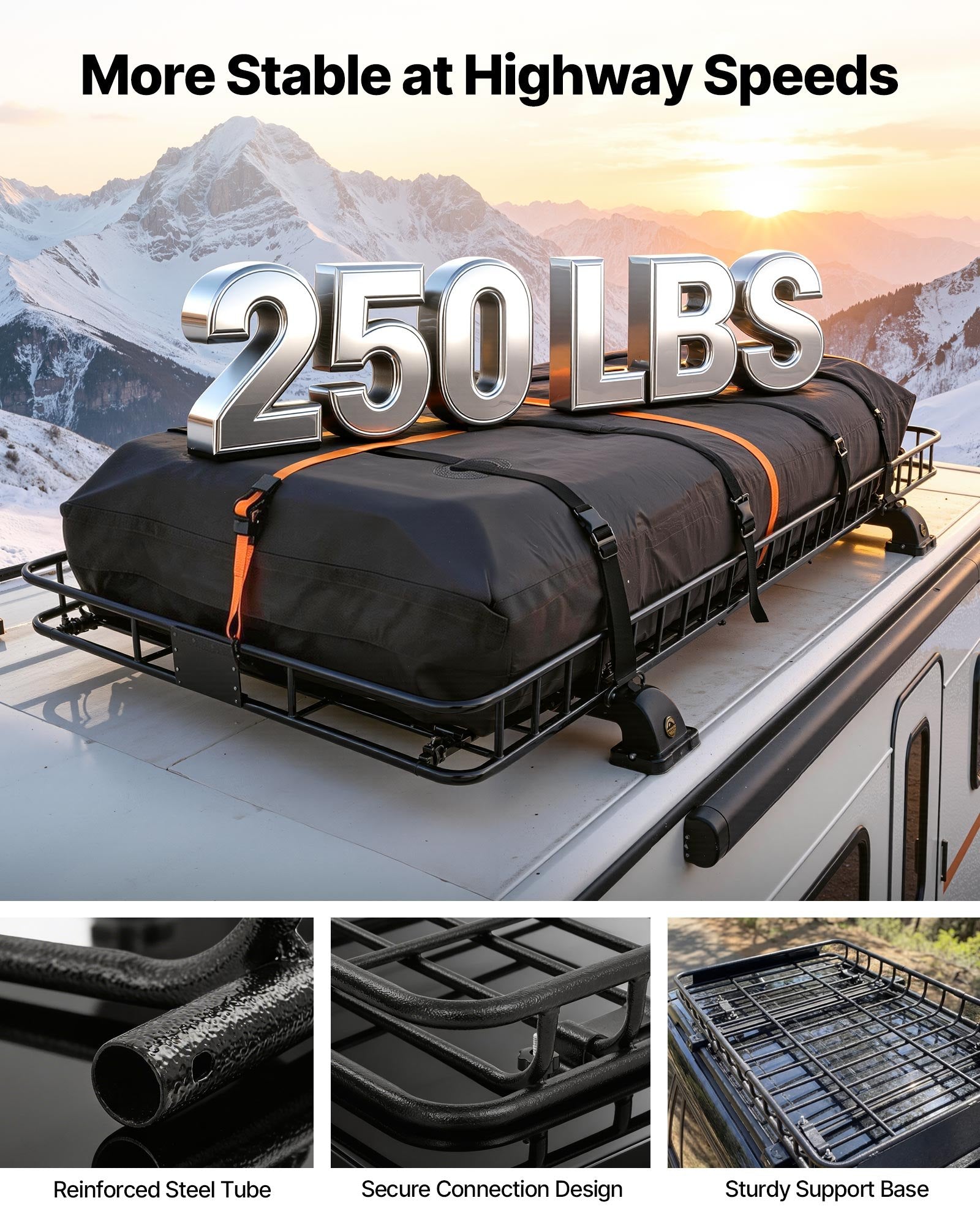 Stogo bagažinės krepšys VEVOR XH90x50, 113,4 kg keliamoji galia