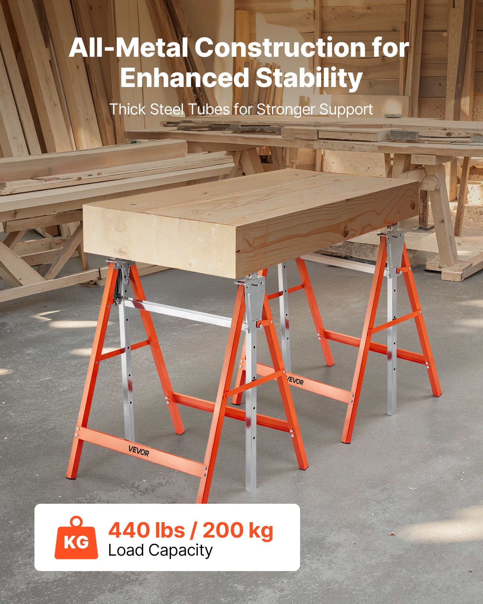 Atraminės ožkos VEVOR SL-T005, 199,6 kg keliamoji galia