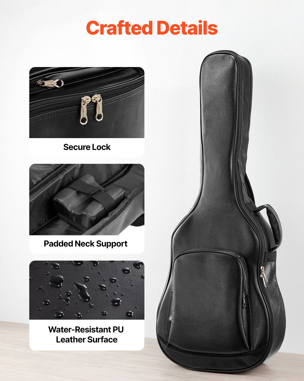 Akustinės gitaros dėklas VEVOR 41-Guitar Box, 1195 mm