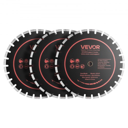 Deimantiniai pjovimo diskai VEVOR 410JP, 410 mm