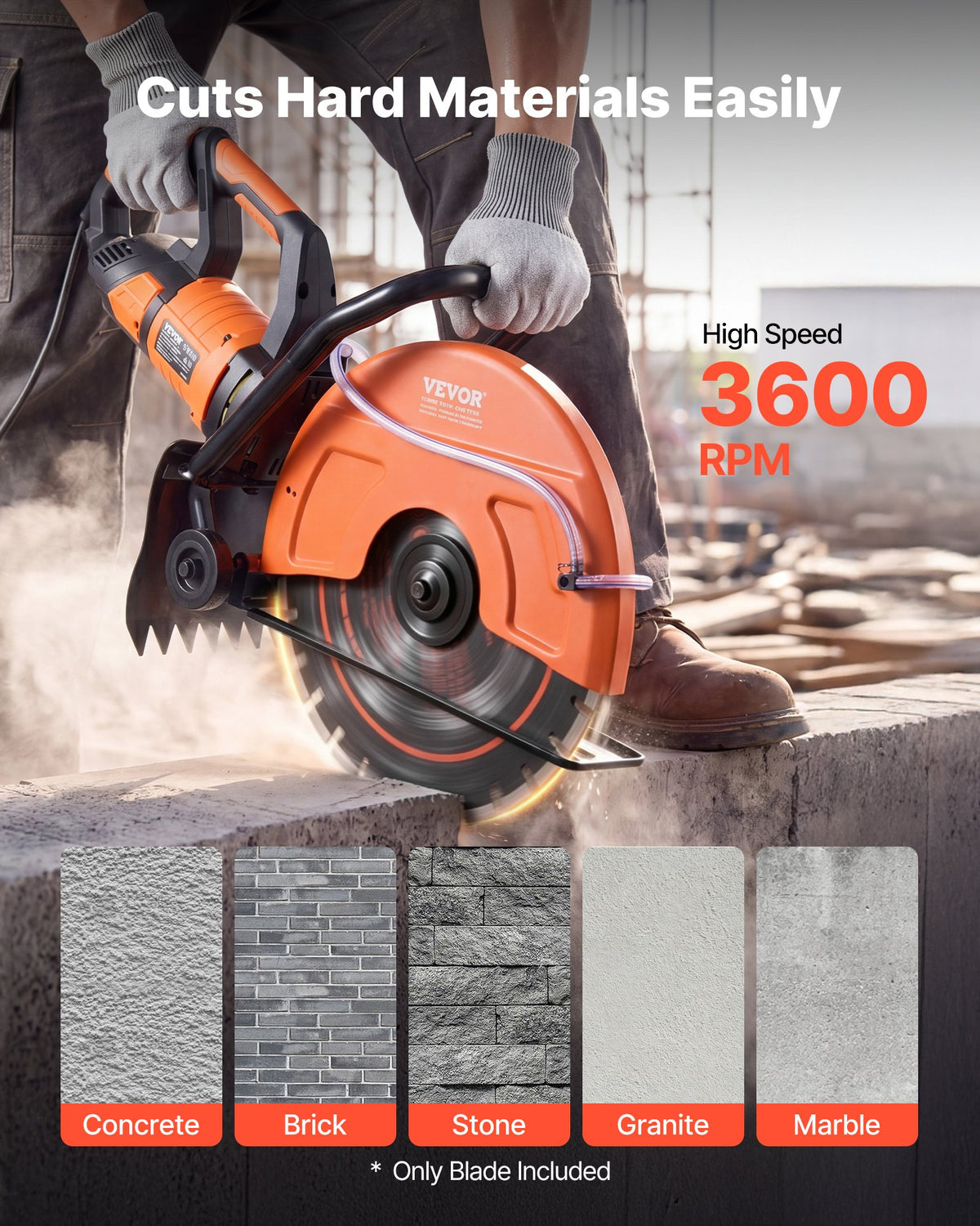Deimantiniai pjovimo diskai VEVOR 410JP, 410 mm