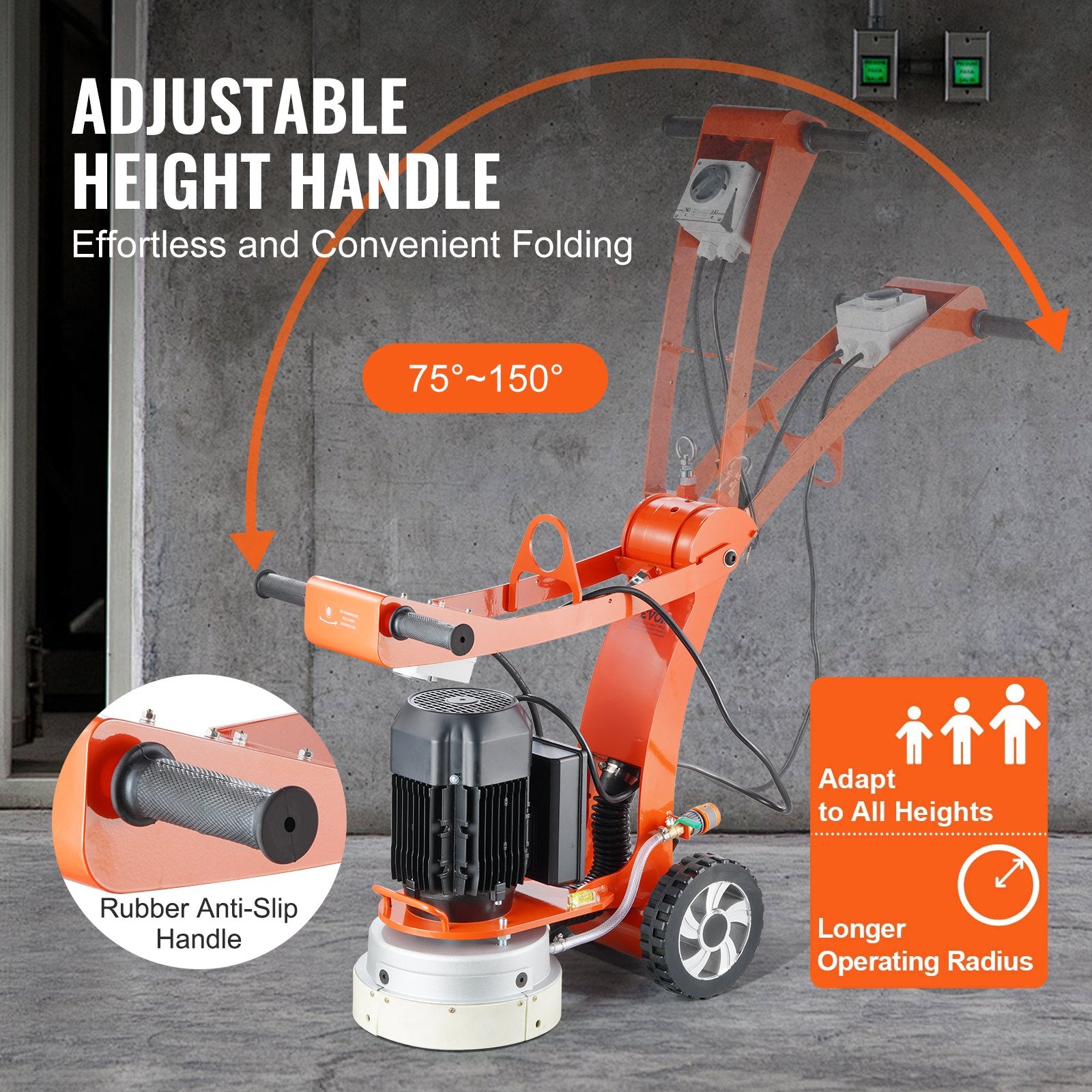 Betono šlifuoklis VEVOR WKG280, 2200 W