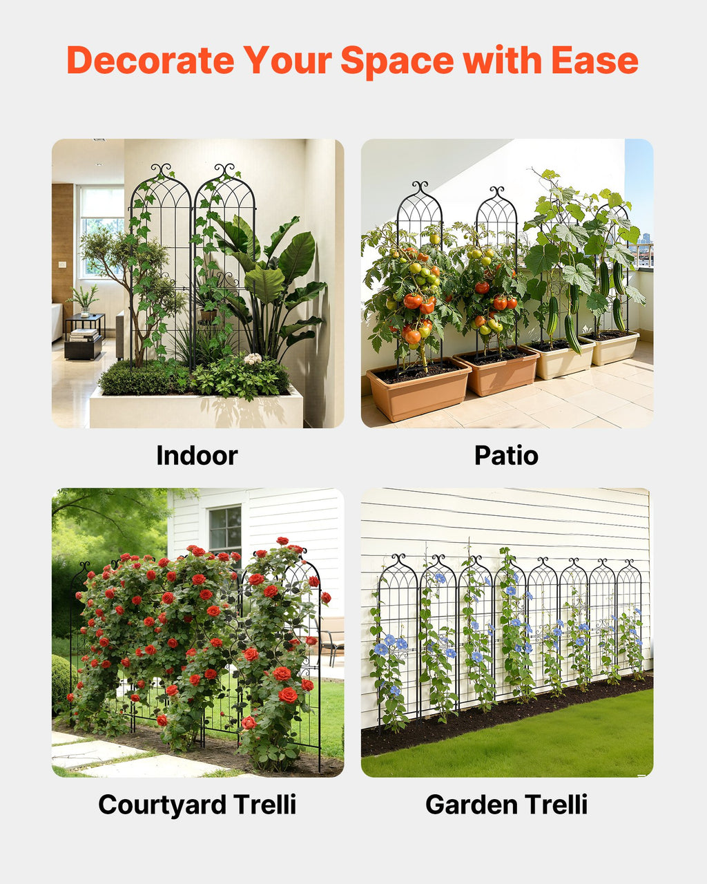 Sodo atrama vijokliniams augalams VEVOR EKHPJ152-4, 152 x 40,5 cm