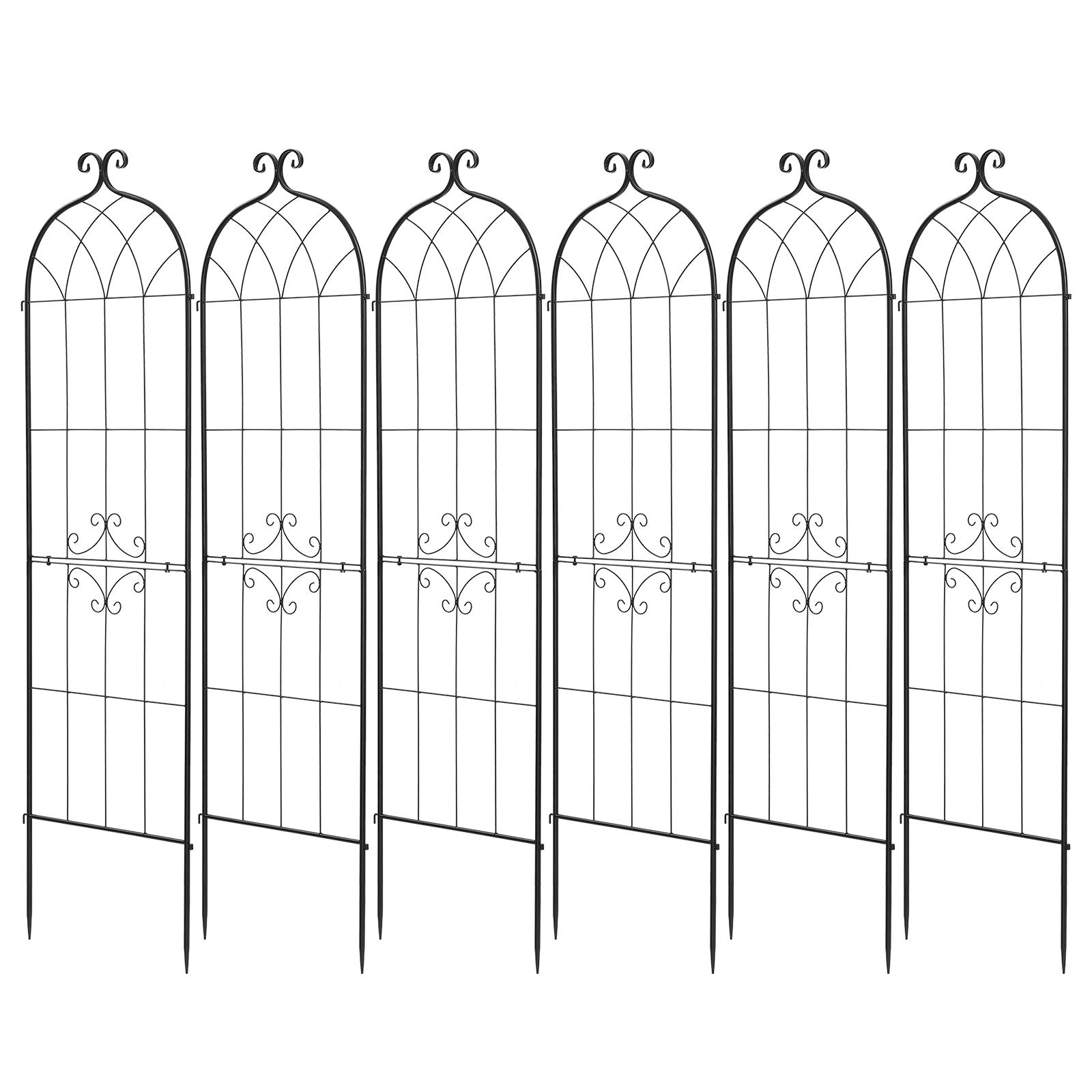 Sodo grotelės augalams VEVOR EKHPJ180-6, 180 x 52,5 cm, 6 vnt.