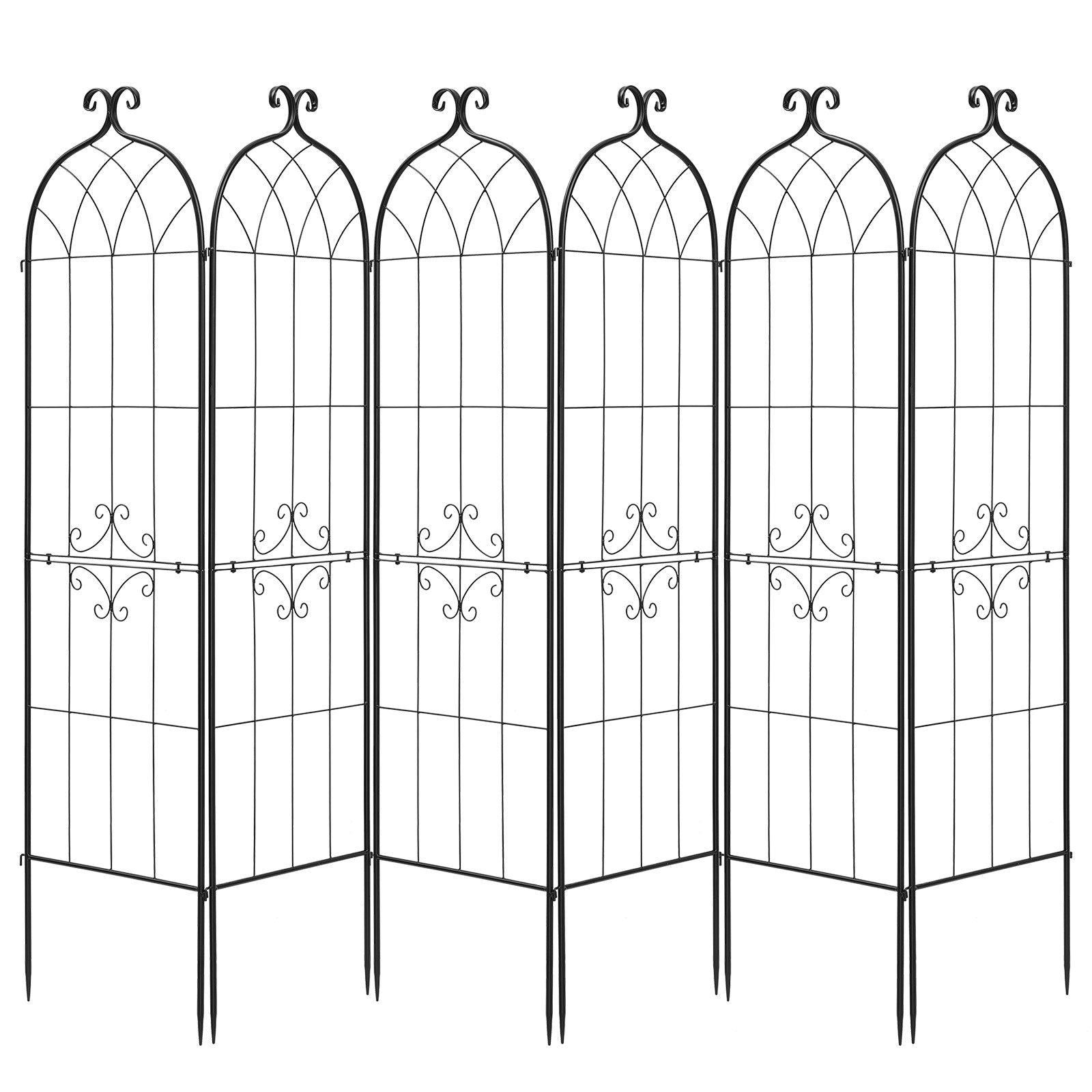 Sodo grotelės augalams VEVOR EKHPJ180-6, 180 x 52,5 cm, 6 vnt.