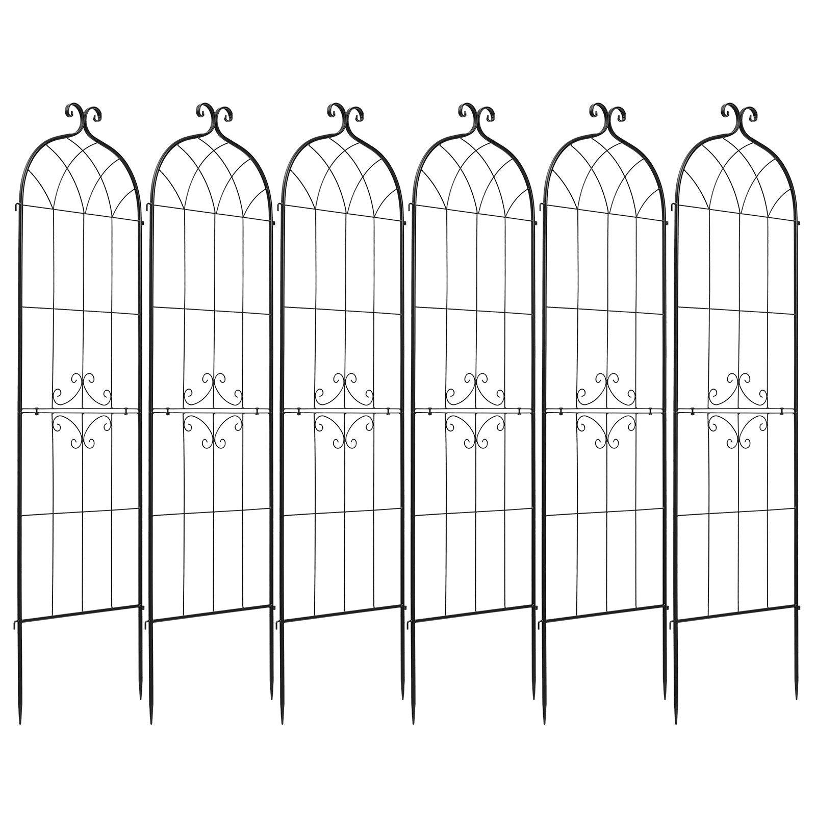 Sodo grotelės augalams VEVOR EKHPJ180-6, 180 x 52,5 cm, 6 vnt.