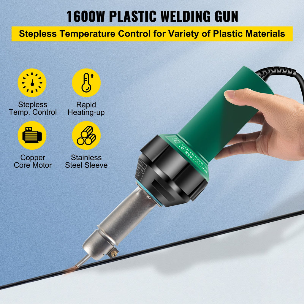 Plastiko suvirinimo aparatas VEVOR VV-PWG-A08-02, 1600W