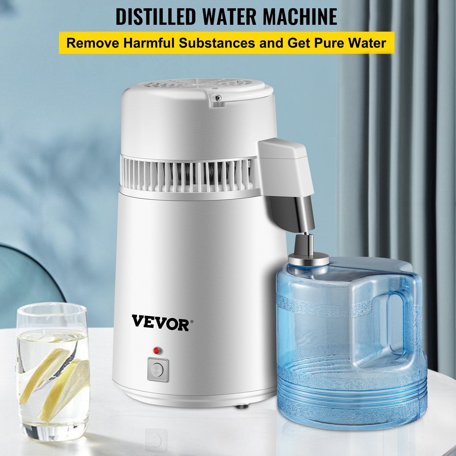 Vandens distiliatorius VEVOR YMK40101, 4L