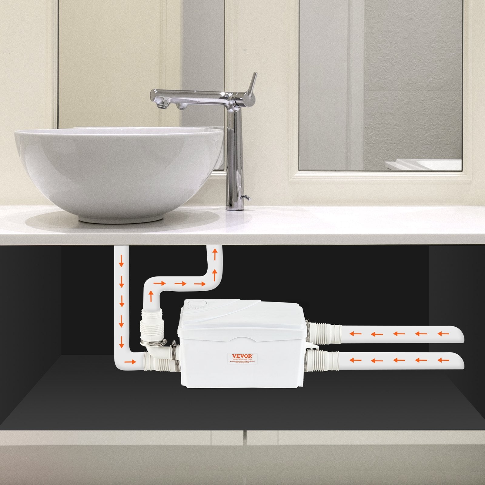 Nuotekų siurblys su smulkintuvu VEVOR FLO300, 350 W