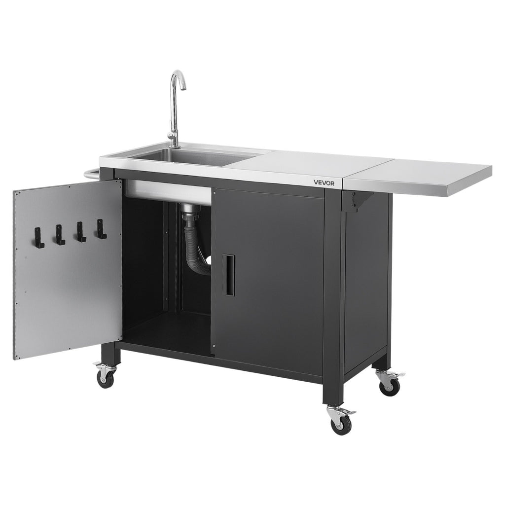 Lauko kepsninės vežimėlis VEVOR kN-C605, 132 cm