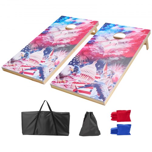 Cornhole žaidimo rinkinys VEVOR 4A-29-4, 120x60 cm