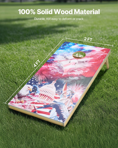 Cornhole žaidimo rinkinys VEVOR 4A-29-4, 120x60 cm