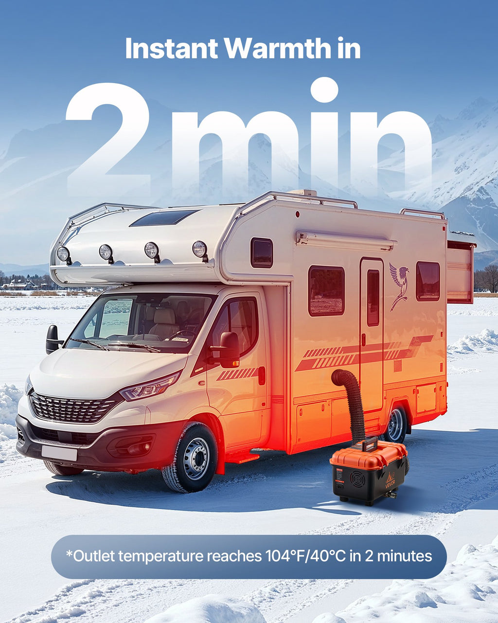 Dyzelinis oro šildytuvas VEVOR XMZ-TB30, 5-8 kW