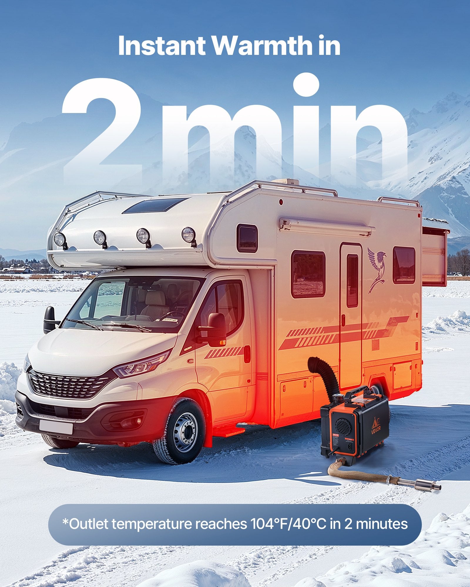 Dyzelinis oro šildytuvas VEVOR XMZ-HTB1, 5-8 kW