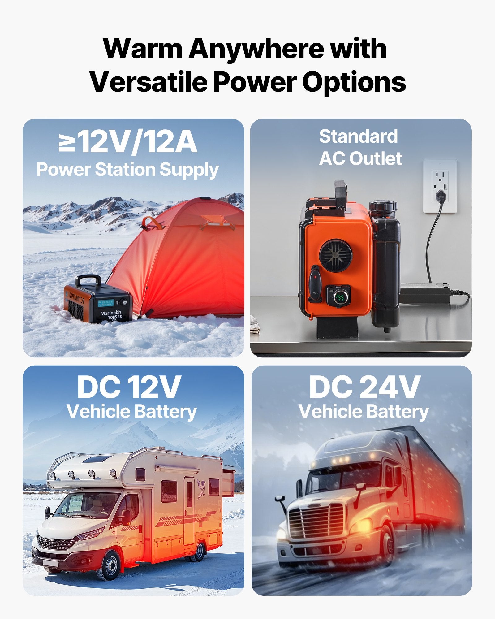 Dyzelinis oro šildytuvas VEVOR XMZ-HTB1, 5-8 kW