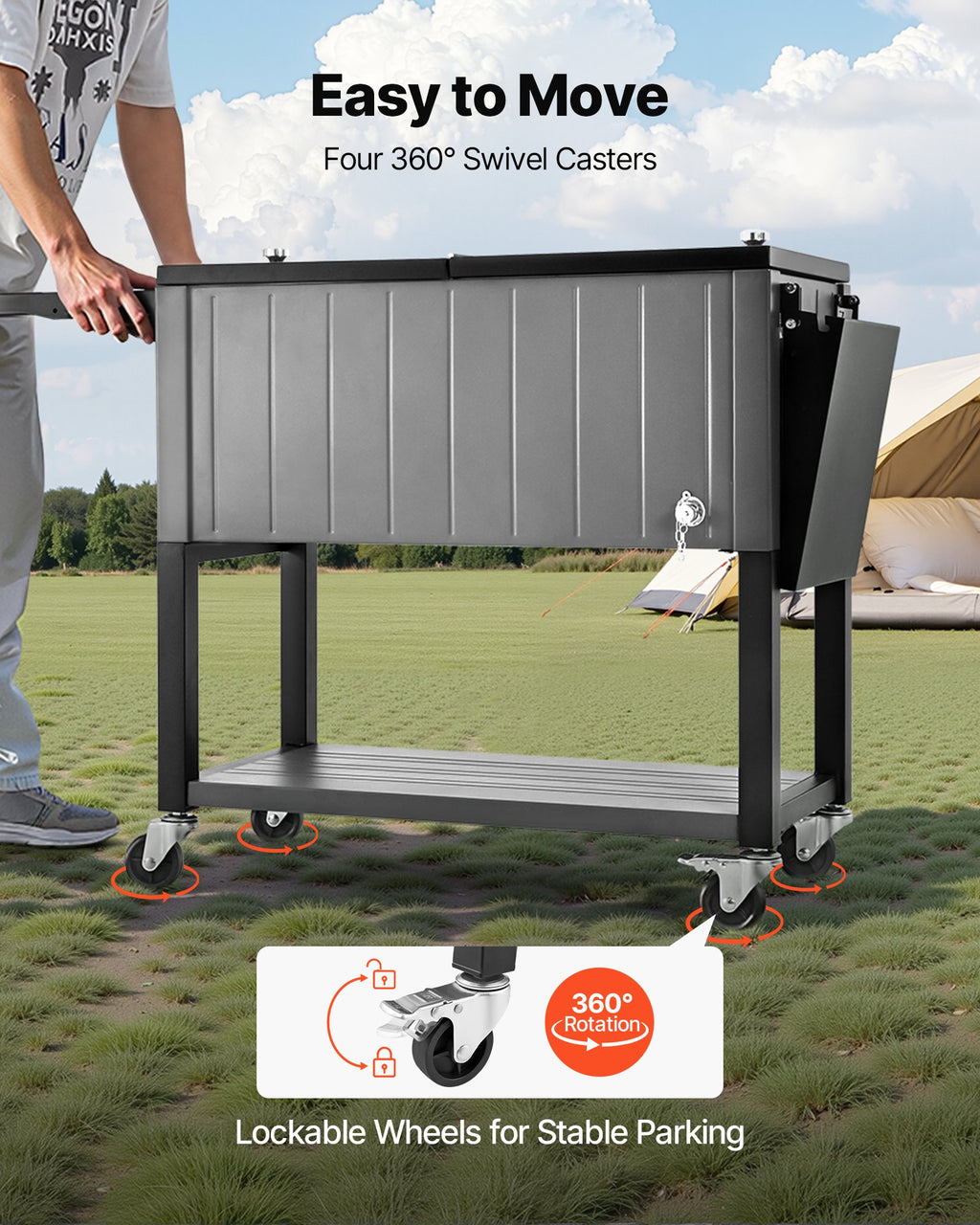 Mobili gėrimų šaldymo dėžė VEVOR DR2201, 75,7 l talpa