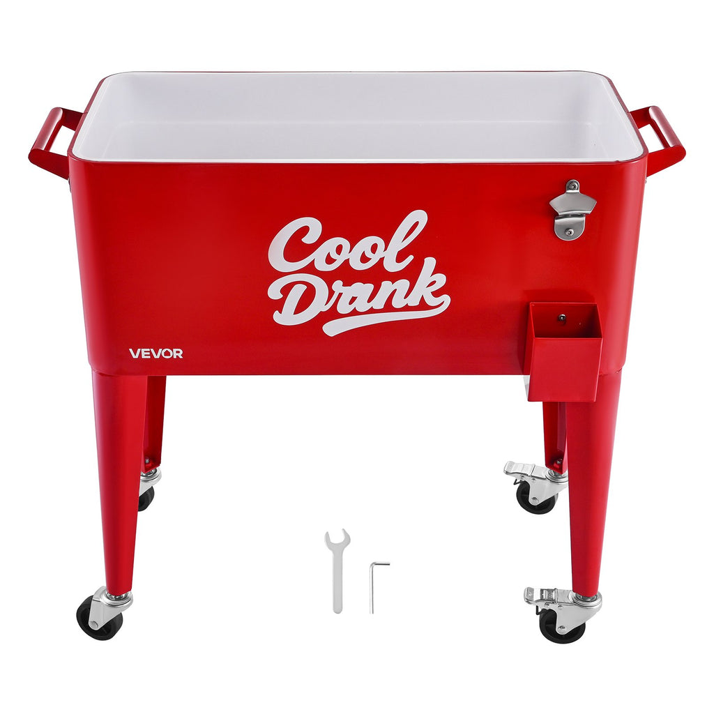 Gėrimų šaldymo vežimėlis VEVOR DR120201, 75,71 l talpos