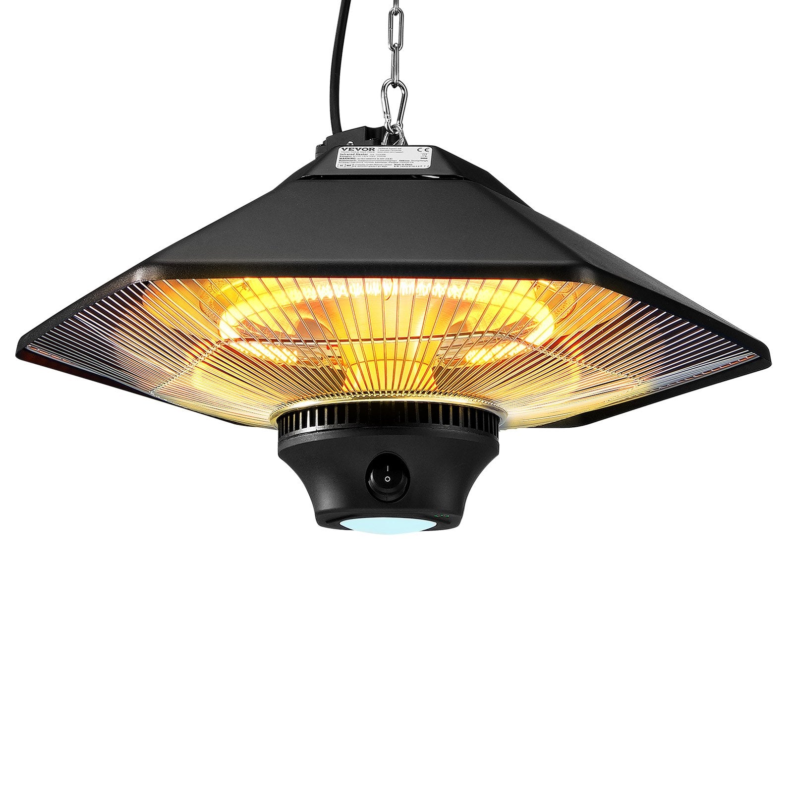 Pakabinamas terasos šildytuvas VEVOR SHL-2000BR, 2000W