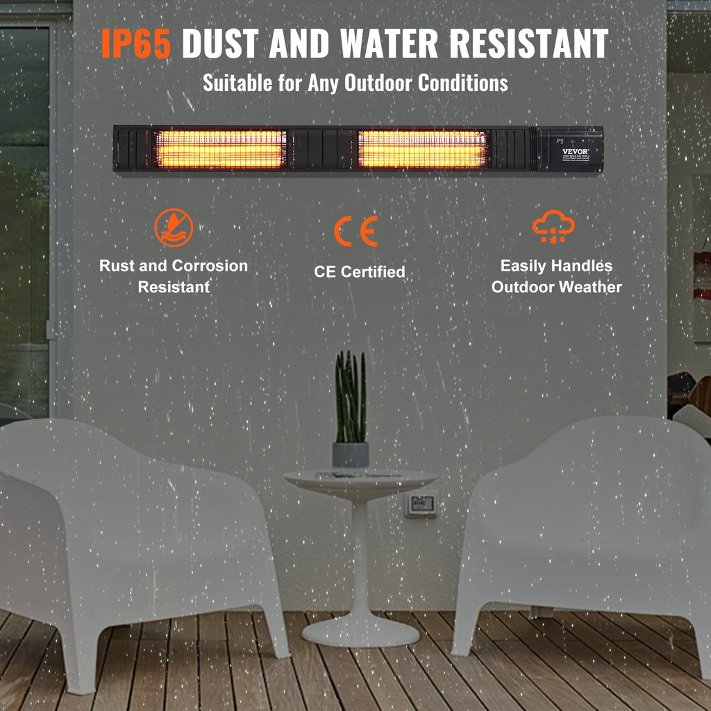 Infraraudonųjų spindulių šildytuvas VEVOR T17-GR30B, 3000W