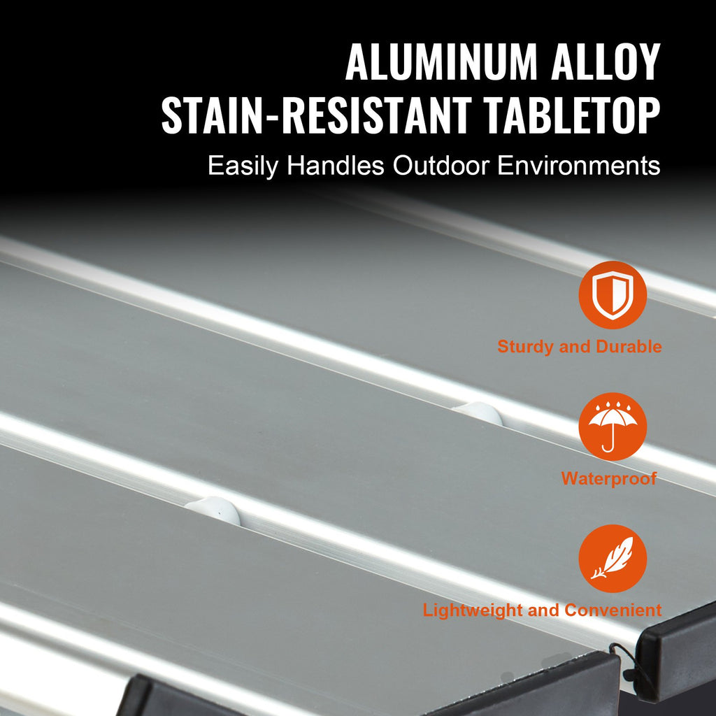 Sulankstomas stovyklavimo stalas VEVOR AP-SS-003, 70x70 cm